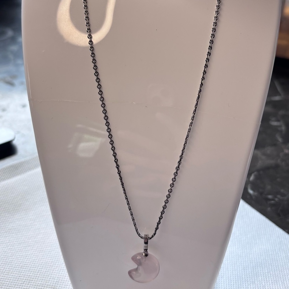 Sterling silver Rose quartz necklace